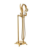 Luxus-Badewannenarmatur Aurelia – Zweigriff | Wandmontage | Messing | Goldoptik
