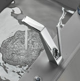 Schlichte Design-Waschtischarmatur mit Einhebelmischer