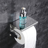KomfortAblage Wandhalter für Toilettenpapier mit praktischer Auflage