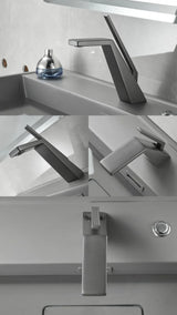 Schlichte Design-Waschtischarmatur mit Einhebelmischer