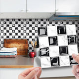 MosaikLux 3D Selbstklebende Mosaik-Wandfliesen – 10er Set