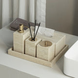 NaturaVero Travertin Badaccessoire-Set