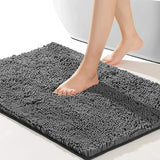 Samtweich Komfort-Chenille-Badematte – Rutschhemmend, flauschig weich und saugstark