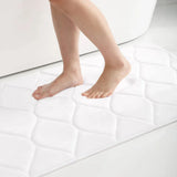 AquaComfort Badteppich Premium – Memory-Schaum Matte | Schnell Trocknend & Rutschhemmend | Stilvolle Raumdekoration