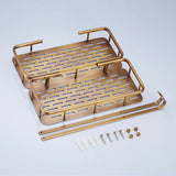 VintageLux Eck-Wandablage aus Messing – Antik, Platzsparend & Stilvoll