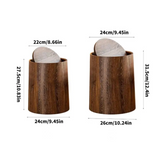 EcoWood Swing Mülleimer mit Schwenkdeckel