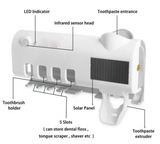 HygieniLux UV-Zahnbürstenhalter mit Zahnpastaspender