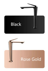 Designer Badarmatur Hoch Roségold – Waschbeckenmischer | Wasserkontrolle | Stilvolle Verarbeitung