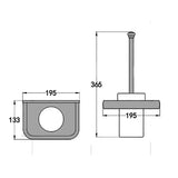 KaiserBronze Antik Messing Bad-Set – 5-teiliges Badezimmer Zubehör mit WC-Bürstenhalter