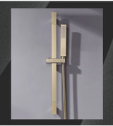 Brausestangen Set Edelstahl – Wand Duschsystem | Höhenverstellbar | Handbrause mit Schlauch