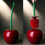 WC-Bürstenhalter „CherryClean“ | Kirschform | Rot, Grün oder Weinrot | Umweltfreundlich & Dekorativ