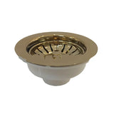 Eleganter Küchenabflussdeckel | 9 cm | Antik-Messing | Poliertes Finish