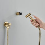 HygienoSprüh Wandbrause Schwarz – Edelstahl Handbrause-Set für WC und Badezimmer