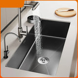 Einbauküchenspüle Schwarzfluss Eleganza – Edelstahl