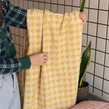 CottonHound Elegance – Vintage Gesichtstuch | 100% Baumwolle | Hahnentritt Jacquard Design