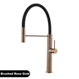 Aurivella FlexFlow 360° Küchenarmatur – Premium Messing mit Pull-Out Brause & Gold-Finish