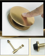 GeruchsBlock Messing-Ablaufgarnitur mit Druckverschluss und Siphon