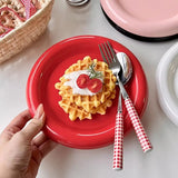 NordicChef Premium Keramikteller – Dickrand für Elegante Präsentation Westlicher Gerichte
