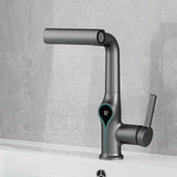 ThermaFall Luxus-Waschtischarmatur mit Temperaturanzeige