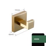 Luxor Badezimmer-Accessoire-Set | Edelstahl Gebürstet