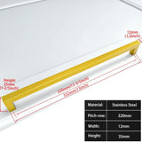 Zwart Vierkant Meubelhandvat – Aluminiumlegering | Verschillende Maten | Inclusief Schroeven