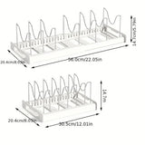 FoldiRack Pro – Faltbarer Topfdeckel- & Küchenorganizer | Platzsparendes Ordnungssystem