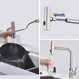 AquaPro Gun Grey Küchenarmatur – Ausziehbar, 6 Strahlfunktionen, 360°
