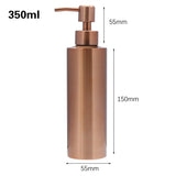 GlanzPur Eleganz – Premium Edelstahl Seifenspender in Roségold
