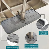 Tropfenfänger Silikon-Abtropfmatte für Wasserhahn und Spülbereich