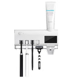 HygieniLux UV-Zahnbürstenhalter mit Zahnpastaspender