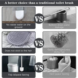 Elegante Toilettenbürste -EcoClean | Schwarz | Umweltfreundlich & Modern