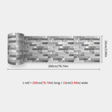 DecoMosaic 3D Mosaik Wandaufkleber – Selbstklebender, wasserdichter Backsplash
