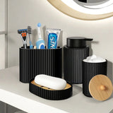 NoirElegance Bad-Set – Schwarze Accessoires