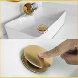 GeruchsBlock Messing-Ablaufgarnitur mit Druckverschluss und Siphon