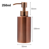 GlanzPur Eleganz – Premium Edelstahl Seifenspender in Roségold