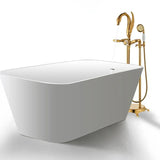 Luxus-Badewannenarmatur Aurelia – Zweigriff | Wandmontage | Messing | Goldoptik