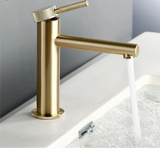 Orvessa GoldLine – Designer Waschtischarmatur | Gebürstetes Gold
