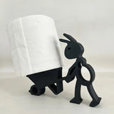 FunnyTier Papierrollenhalter – Bad Zubehör Wandhalter | Kreatives Tiermotiv | Platzsparende Lösung