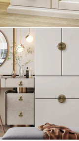 Copperlia ArcElegance Möbelgriff – Halbkreis-Schrankgriff aus Vollmessing im Antik-Copper Finish