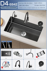 Einbauküchenspüle Schwarzfluss Eleganza – Edelstahl
