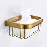 KaiserBronze Antik Messing Bad-Set – 5-teiliges Badezimmer Zubehör mit WC-Bürstenhalter