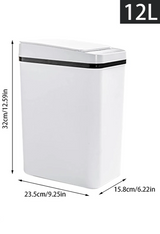 CleanSense Sensor-Mülleimer 12L – Berührungslos, Hygienisch & Modern