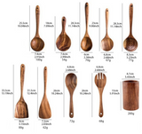 NatureChef Deluxe – Premium Holz-Kochutensilien-Set mit Stilvollem Aufbewahrungsbehälter