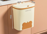 PureClean Wandmülleimer – 8,5L / 12L Mit Deckel