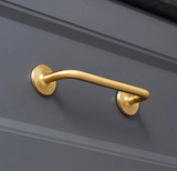 Aurelium GoldLine – Extra Langer Massivmessing Möbelgriff