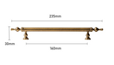 BronzoLux T-Bar – Massiver Messing-Möbelgriff in Antik-Bronze