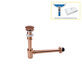 GeruchsBlock Messing-Ablaufgarnitur mit Druckverschluss und Siphon