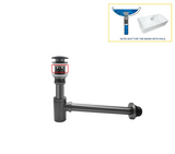 GeruchsBlock Messing-Ablaufgarnitur mit Druckverschluss und Siphon