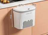 PureClean Wandmülleimer – 8,5L / 12L Mit Deckel