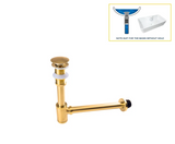 GeruchsBlock Messing-Ablaufgarnitur mit Druckverschluss und Siphon